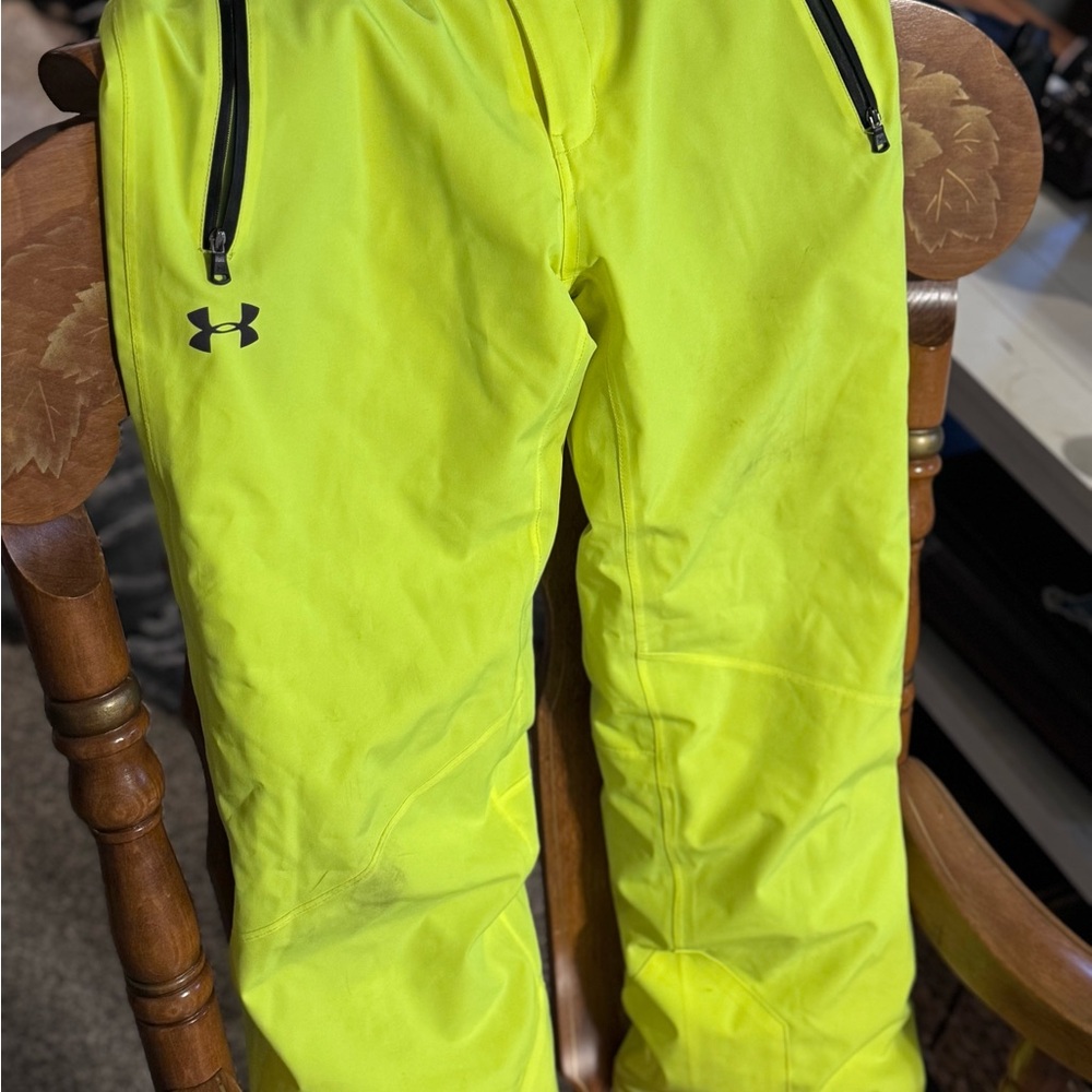 Under Armour Fluorescent Yellow Snow Pants